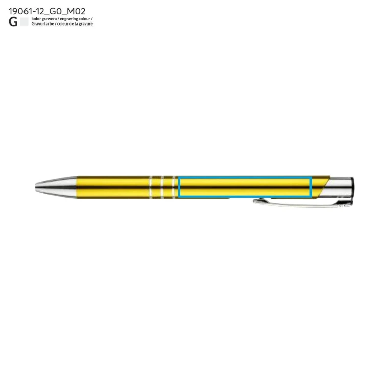 Długopis KALIPSO żółty