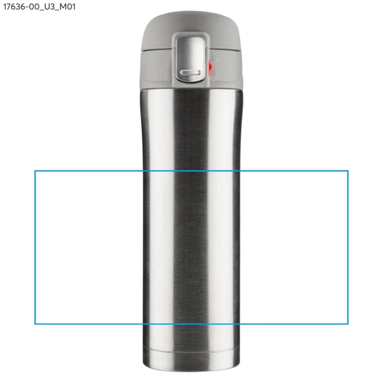 Kubek termiczny LOCK 440 ml srebrny