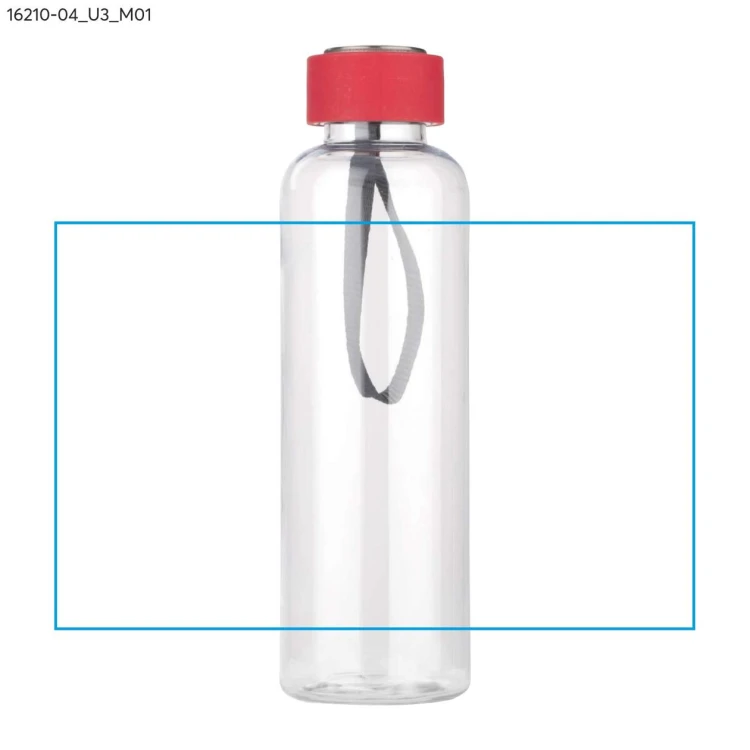 Butelka CLEAR 500 ml czerwony