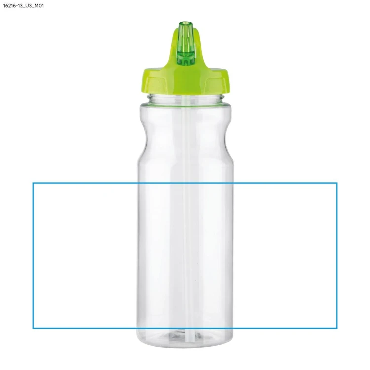 Bidon ze słomką TRANCE 700 ml zielony jasny