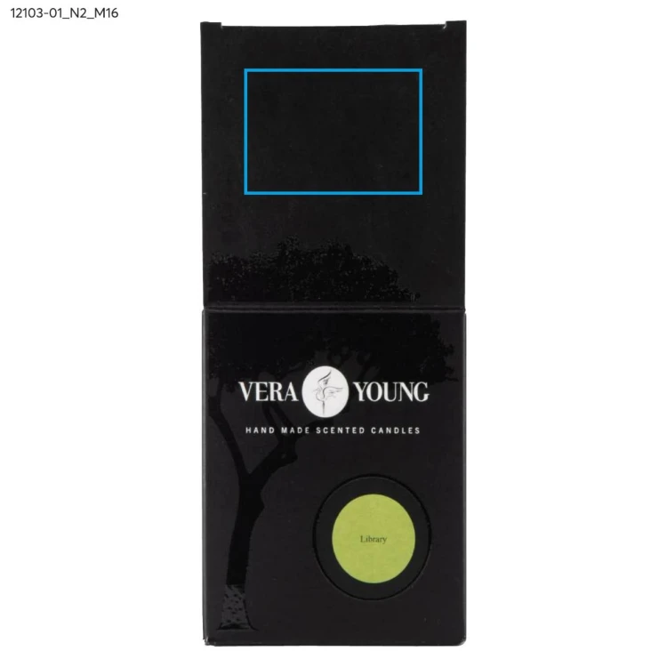 Świeca sojowa 220g - Library - VERA YOUNG biały