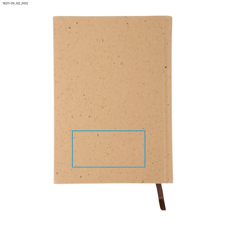 Notes COCO A5 brązowy z logo