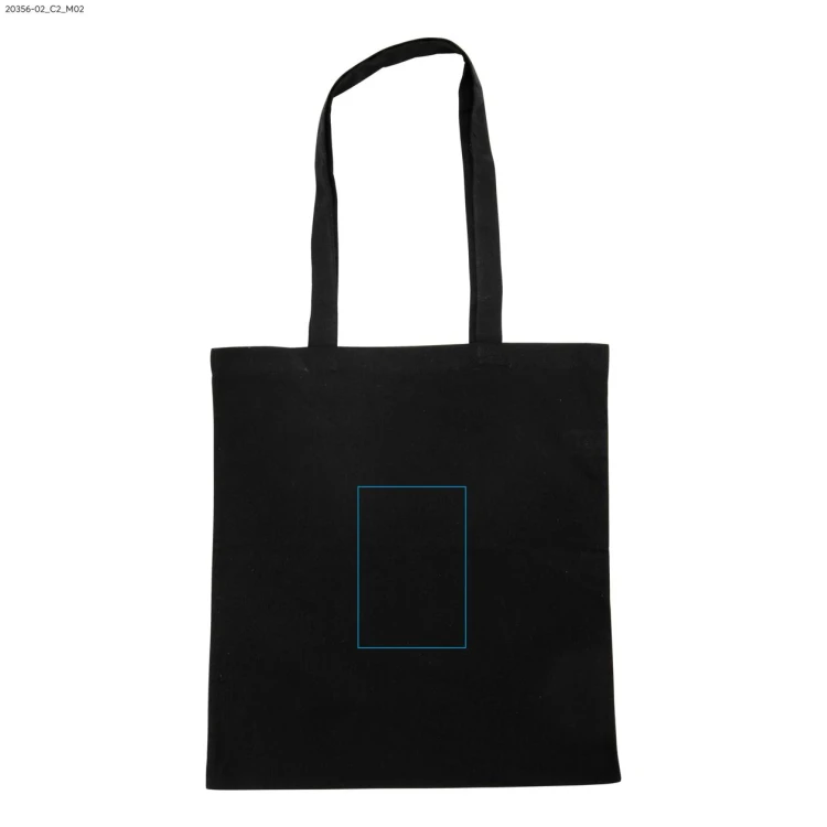 Torba bawełniana GRIS 140 g czarny z logo