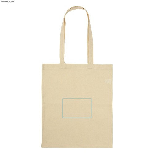 Torba bawełniana STONO 220 g beżowy (naturalny) z logo
