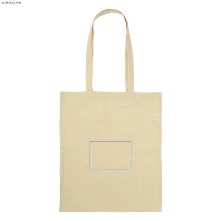 Torba bawełniana STONO 220 g beżowy (naturalny) z logo