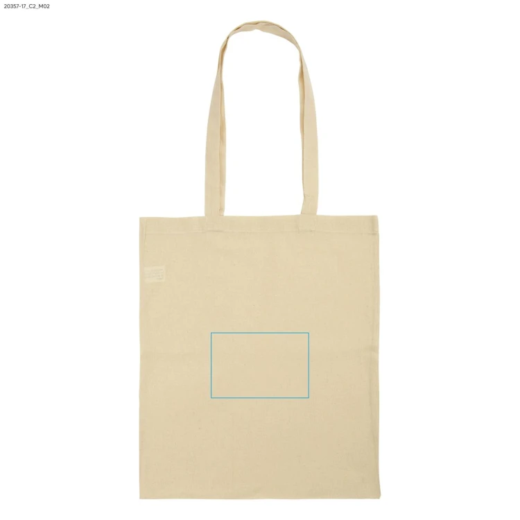 Torba bawełniana STONO 220 g beżowy (naturalny) z logo
