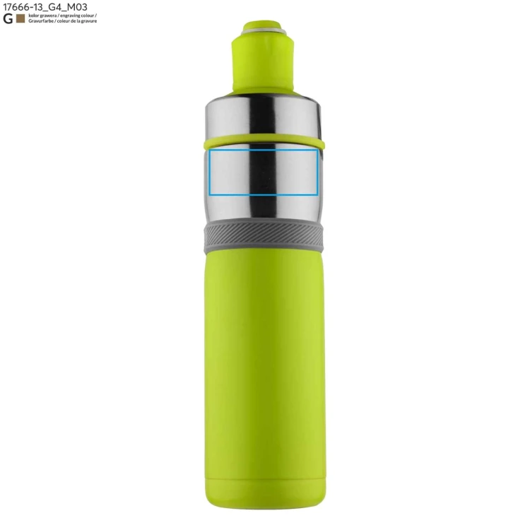 Bidon termiczny BREEZE 500 ml zielony jasny