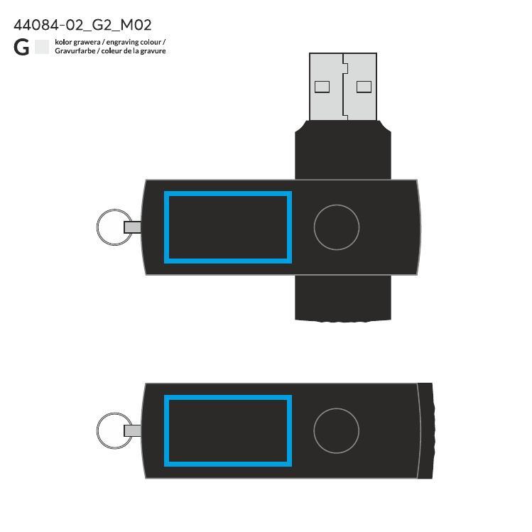 Pamięć USB ALLU 8 GB czarny