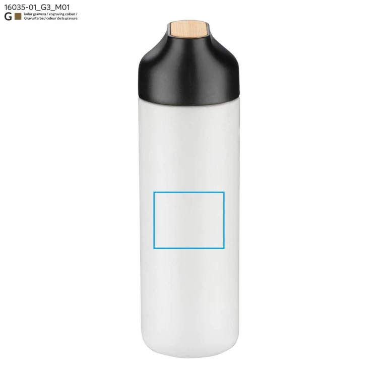 Butelka termiczna ELSA 600 ml biały