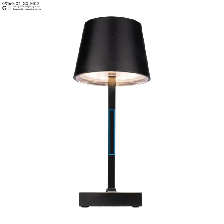 Lampka biurowa VIDIA czarny
