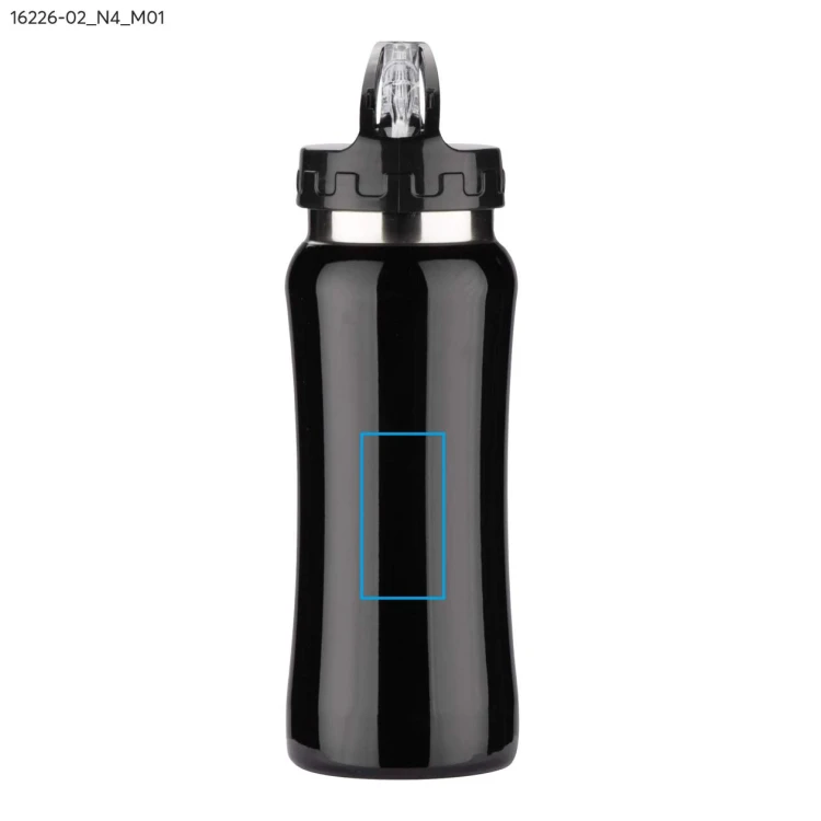 Bidon stalowy PATRO 600 ml czarny