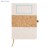 Zestaw - notes z długopisem CALMO beżowy (naturalny)