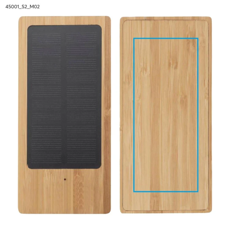 Power bank solarny SONNEN 10000 mAh brązowy