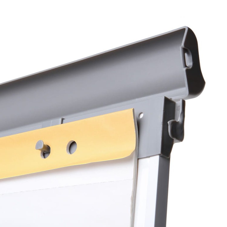 Detal - Flipchart magnetyczny SCRITTO® Standard 68 x 100 cm stojak z tablicą magnetyczną suchościeralną mobilny flipchart stojak do postawienia z tablicą do pisania z regulowanymi nogami