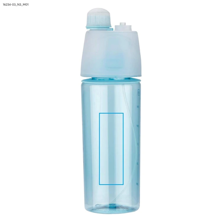 Bidon ze zraszaczem SPRAY 600 ml niebieski