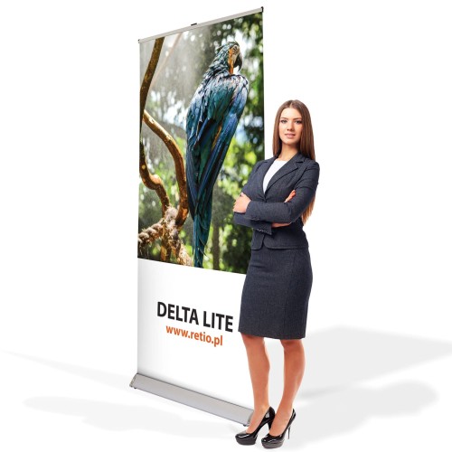 Rollup Delta Lite 150 x 200 cm stojak reklamowy rozwijany z opcją wydruku