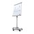 Flipchart magnetyczny SCRITTO® Vario II 68 x 100 cm stojak z tablicą magnetyczną suchościeralną mobilny flipchart stojak do postawienia z tablicą do pisania na kółkach z możliwością regulacji wysokości