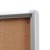 Detal - Gablota korkowa XSC 12xA4 88x92 cm zamykana na kluczyk do użytku wewnętrznego gablota wewnętrzna gablota ogłoszeniowa gablota informacyjna tablica ogłoszeń tablica informacyjna
