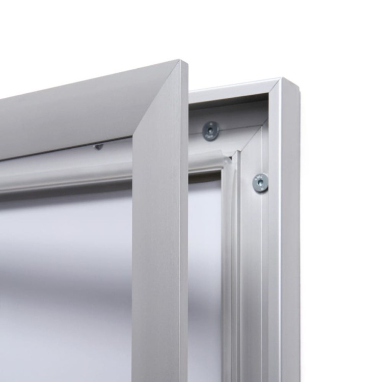 Detal - Gablota magnetyczna SCS 12xA4 88x92 cm zamykana na kluczyk do użytku wewnętrznego gablota wewnętrzna i zewnętrznego gablota ogłoszeniowa gablota informacyjna tablica ogłoszeń tablica informacyjna