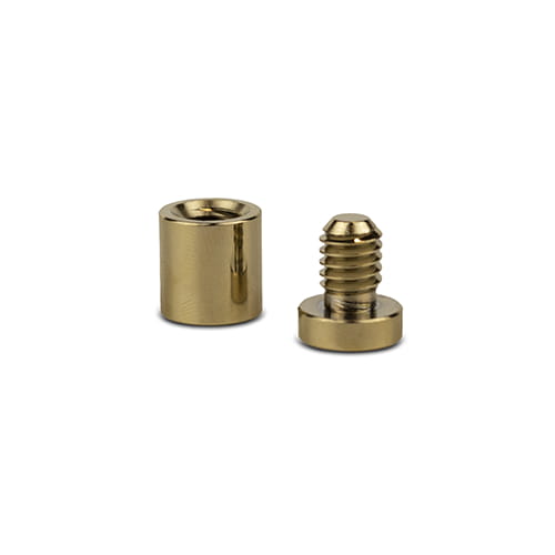 Dystans montażowy 13mm Ø Mosiądz Złoty 13x13