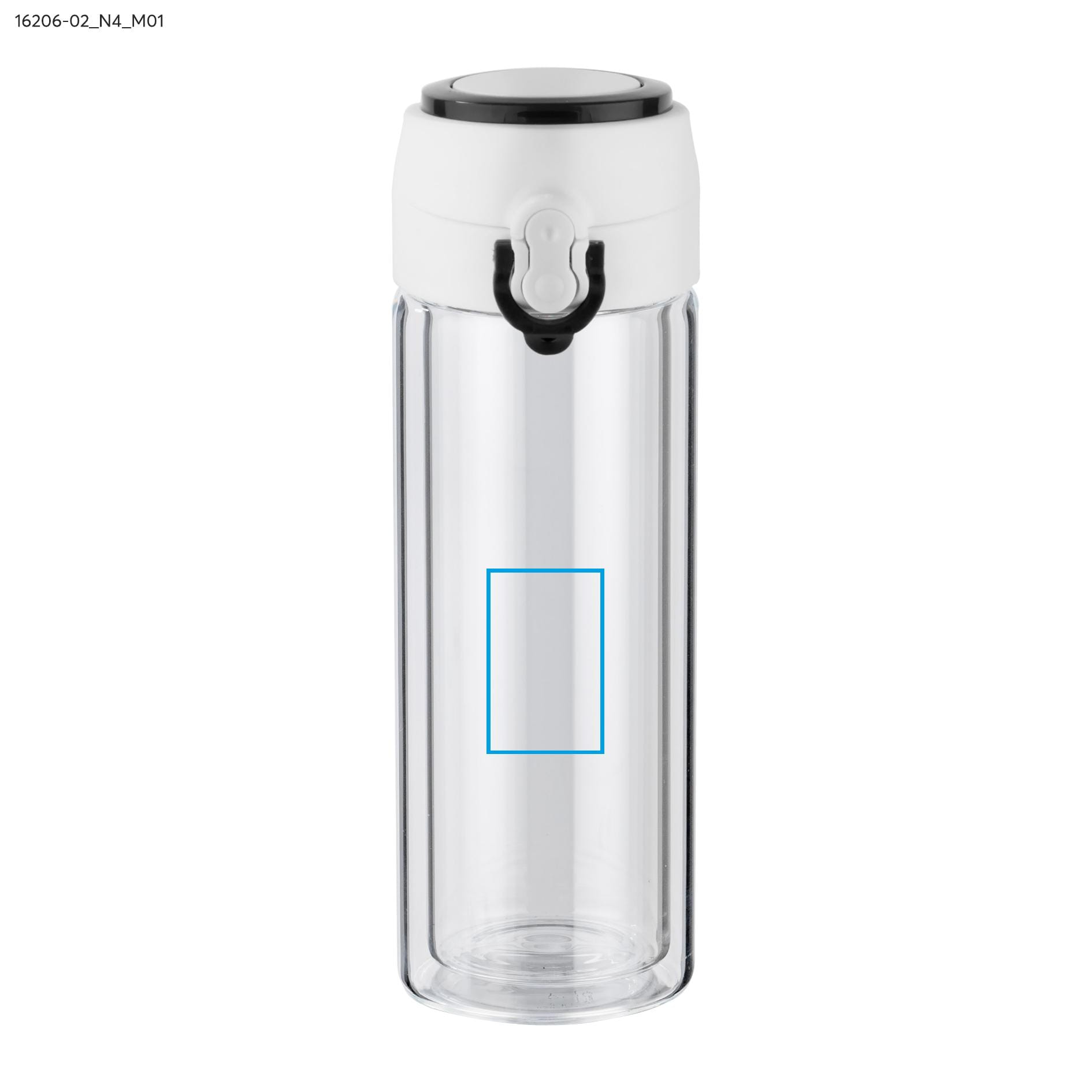 Bidon szklany VAKO 260 ml czarny