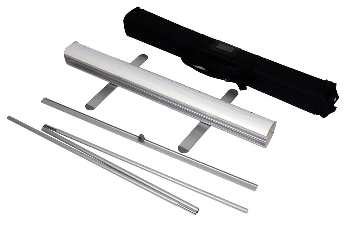 Mosquito Roll-up 150 x 200 cm Advertising stand like a Banner stand rolled up with a printout