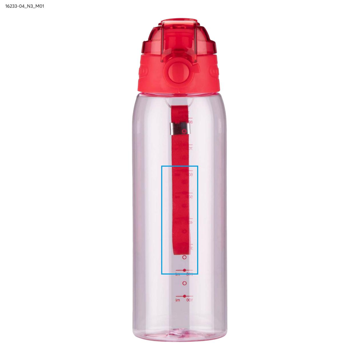 Bidon z miarką 900 ml KOLTER czerwony