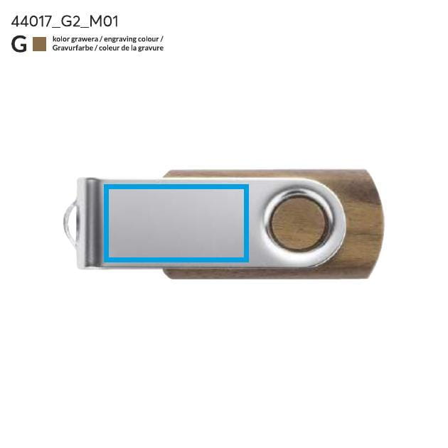 USB paměť TWISTER WALNUT 16 GB hnědá