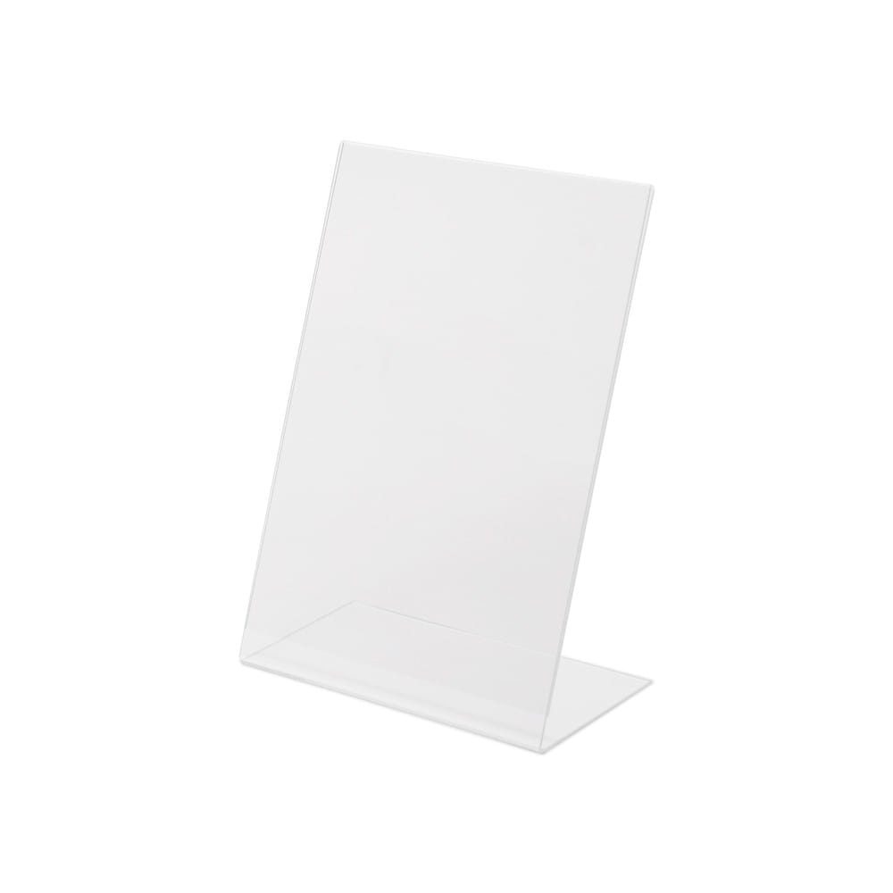 Acrylic L-Shaped Poster Stand In Portrait Orientation A3 (297 x 420 mm)