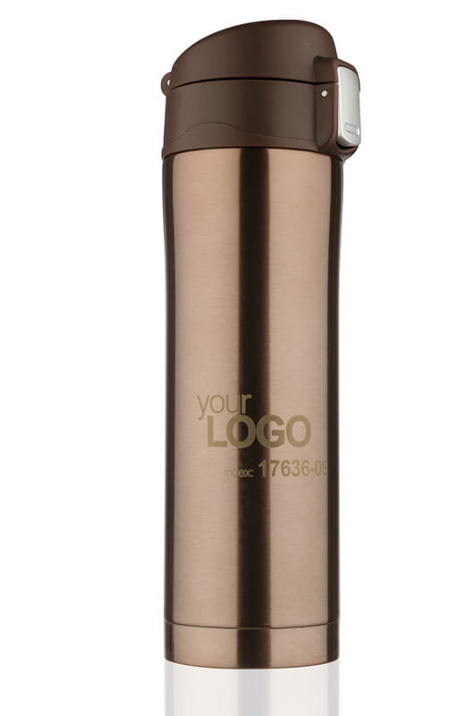 Kubek termiczny LOCK 440 ml brązowy