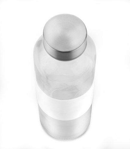 Butelka szklana GLASSI 510 ml biały z logo