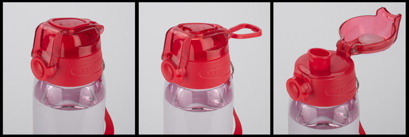 Bidon z miarką 900 ml KOLTER czerwony