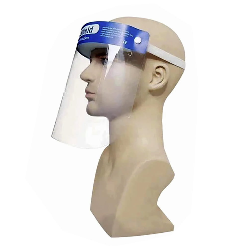 Protective Face Shield With a Forehead Foam Insert