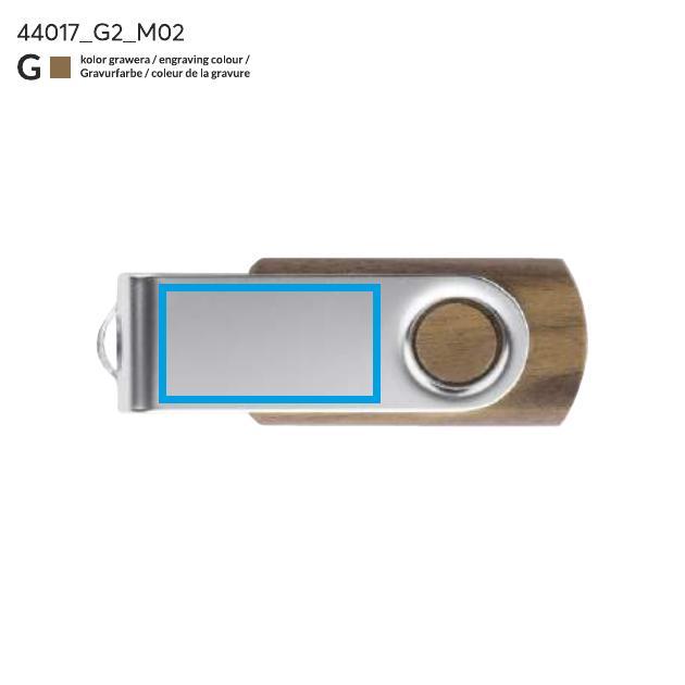 USB paměť TWISTER WALNUT 16 GB hnědá
