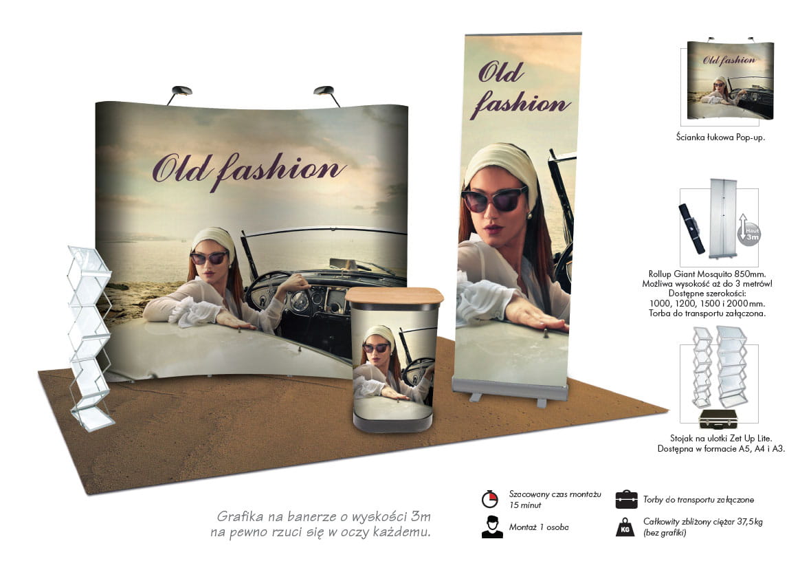 12m2 Old Fashion exhibition set