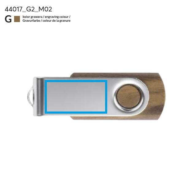 USB paměť TWISTER WALNUT 16 GB hnědá
