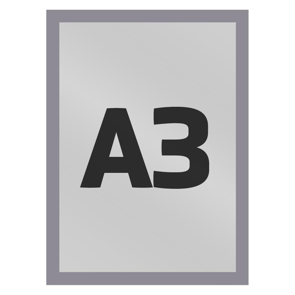 Ramka magnetyczna A3 Economy jednostronna srebrna ramka informacyjna magnetyczna ramka informacyjna reklamowa na plakat