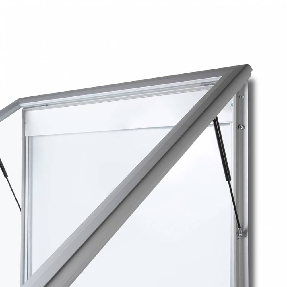 Zewnętrzna gablota magnetyczna ILLUMO 8xA4 102x86 cm z podświetleniem LED zamykana na kluczyk do użytku zewnętrznego gablota zewnętrzna gablota ogłoszeniowa gablota informacyjna tablica ogłoszeń tablica informacyjna