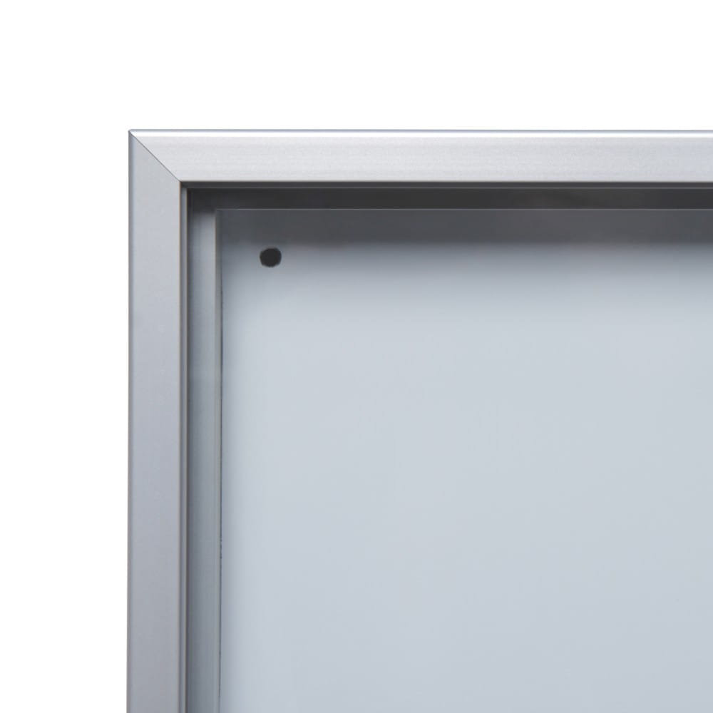 SLIM 12xA4 Magnetic Display Case 88x92 cm with Sliding Doors, Locked with a Key for Internal Use, Internal Display, Advertising Display, Information Display, Notice Board, Information Board