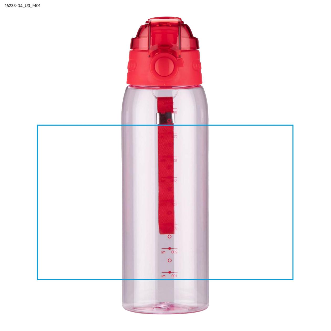 Bidon z miarką 900 ml KOLTER czerwony