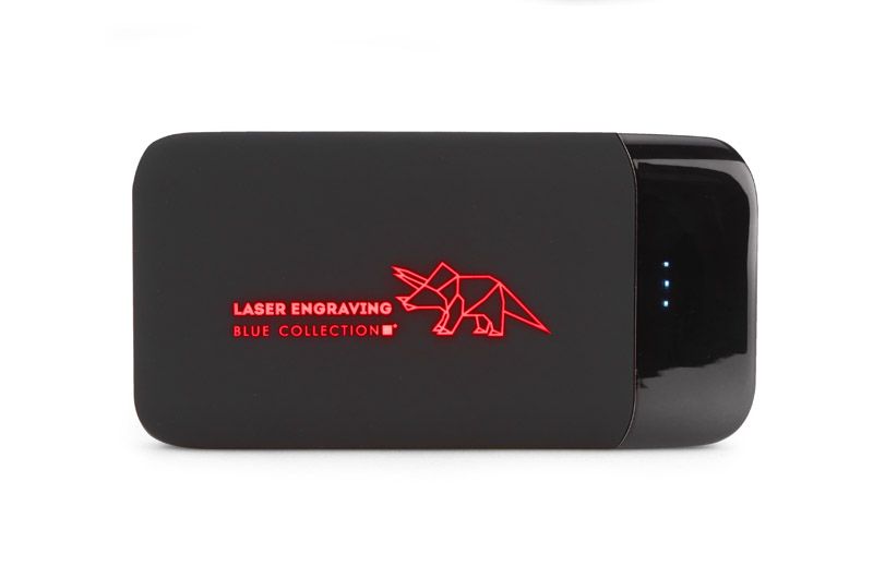 Power bank MING 8000 mAh USB-C czerwony z logo