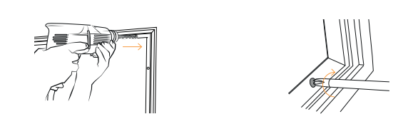 Montáž nástěnného rámu