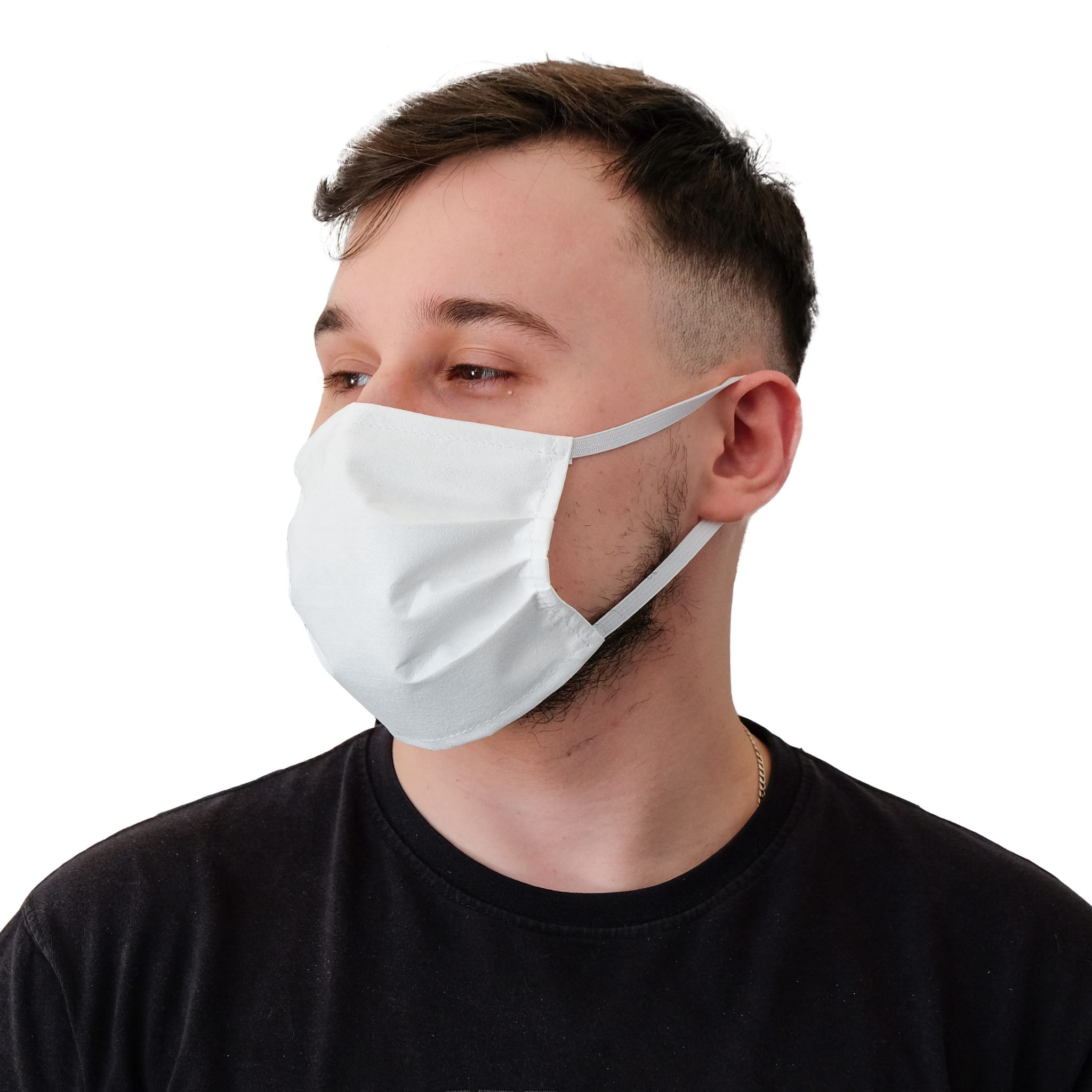 Muž s ochrannou maskou