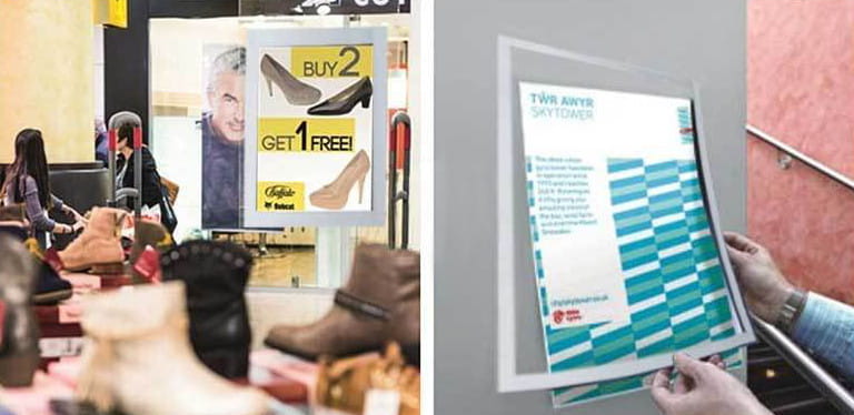 Příklady použití magnetického rámečku